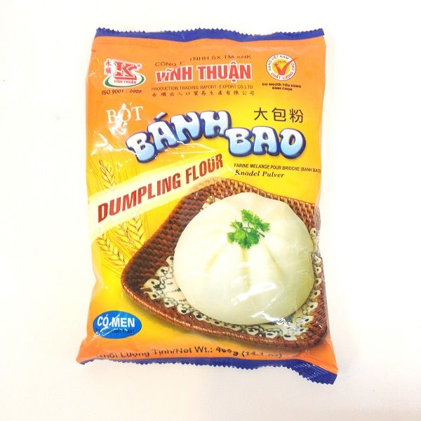 Hình ảnh bao bì bột bánh bao Vĩnh Thuận chính hãng