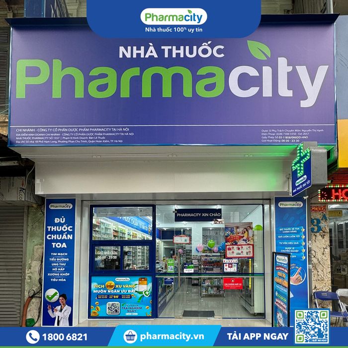 Không gian hiện đại tại Pharmacity An Giang