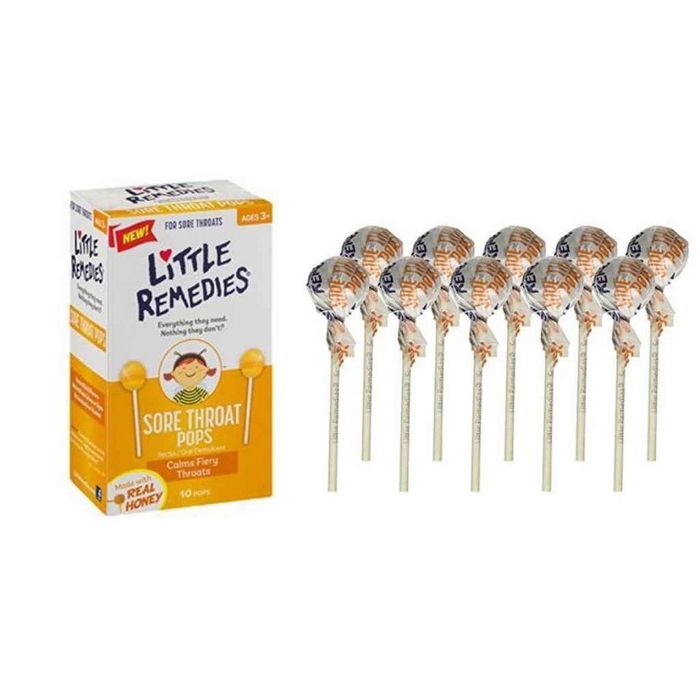 Kẹo mút trị ho Little Remedies Honey Pops - Bao bì sản phẩm