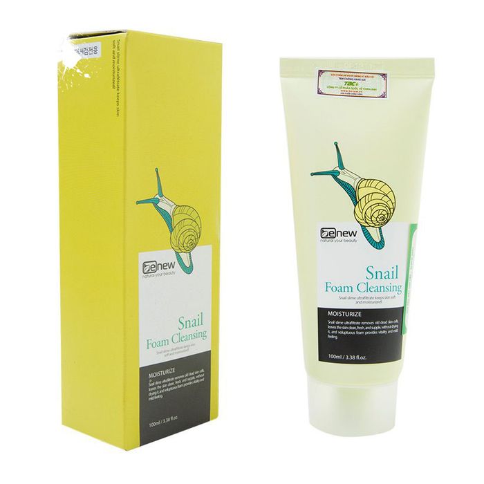 Hình ảnh thực tế Benew Snail Foam Cleansing - góc chụp sản phẩm chân thực
