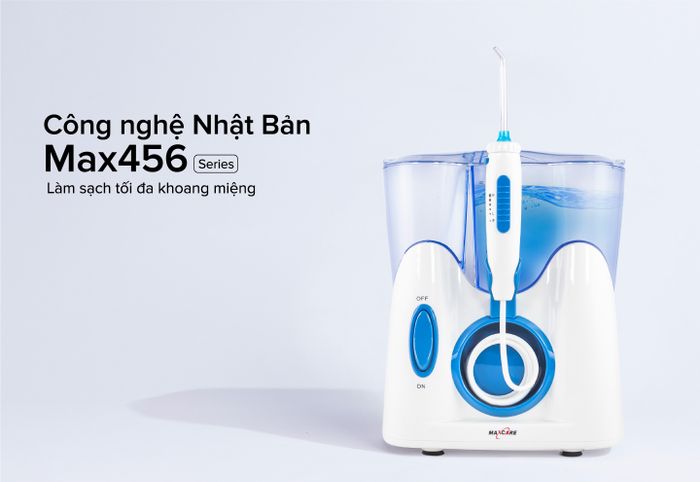 Hình ảnh thực tế Maxcare Max 456 Plus - Thiết kế sang trọng với bảng điều khiển thông minh và hệ thống 12 đầu phun đa năng
