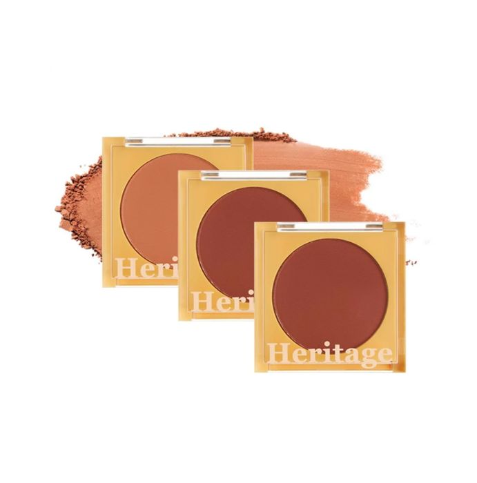 Hình ảnh chân thực Phấn Má Hồng Merzy The Heritage Cheek Blusher - góc nhìn cận cảnh