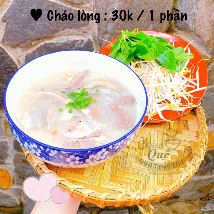 Hình ảnh tô cháo lòng thơm ngon đặc trưng tại Nguyễn Hân