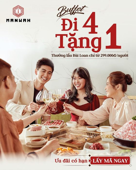 Hình ảnh ấn tượng về không gian ẩm thực Manwah