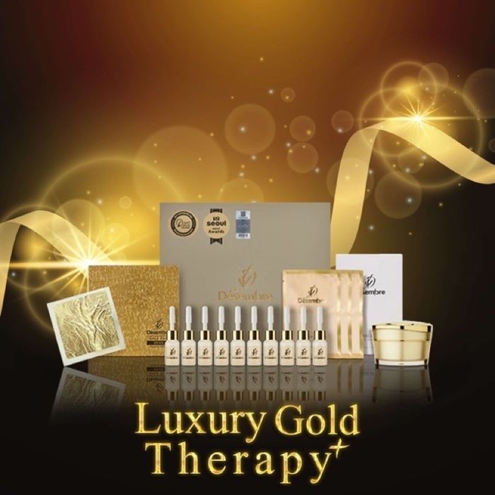 Bộ Mặt Nạ Vàng Lá 24k Nâng Cơ Chống Lão Hóa Desembre Luxury Gold Therapy ảnh 2