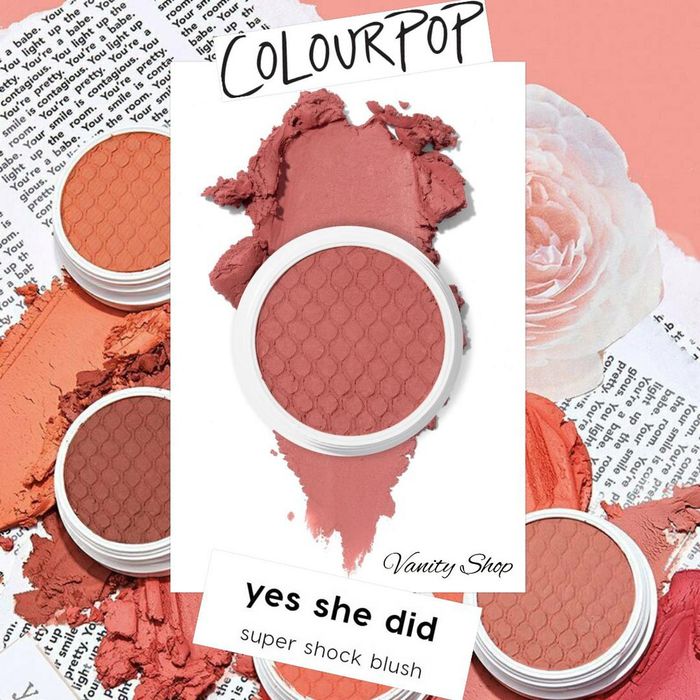 Hình ảnh minh họa cách sử dụng Phấn Má Hồng Colourpop Super Shock Cheek