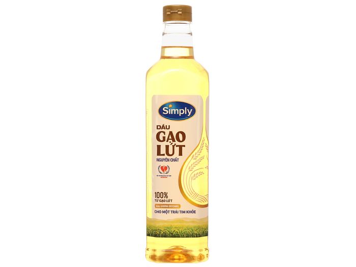 Hình ảnh chân thực Dầu gạo lứt Simply - Tinh chất vàng từ thiên nhiên