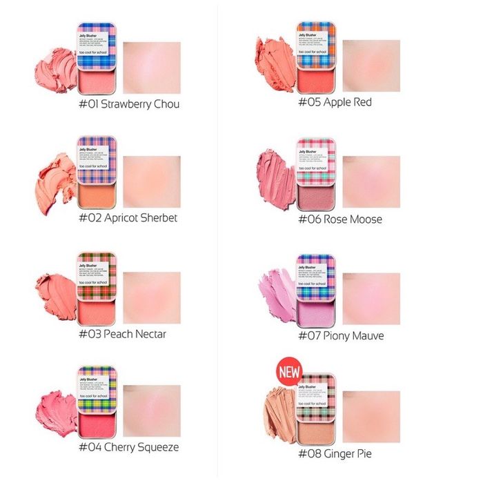 Bảng màu má hồng jelly - Sắc hồng rực rỡ cho nàng thơ