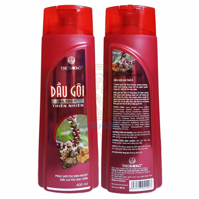 Hình ảnh thực tế dầu gội Hà Thủ Ô Thorakao - Sản phẩm chính hãng