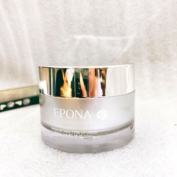 Hình ảnh thực tế kem dưỡng Epona Premium Snail Tone Up Cream SPF30/PA++