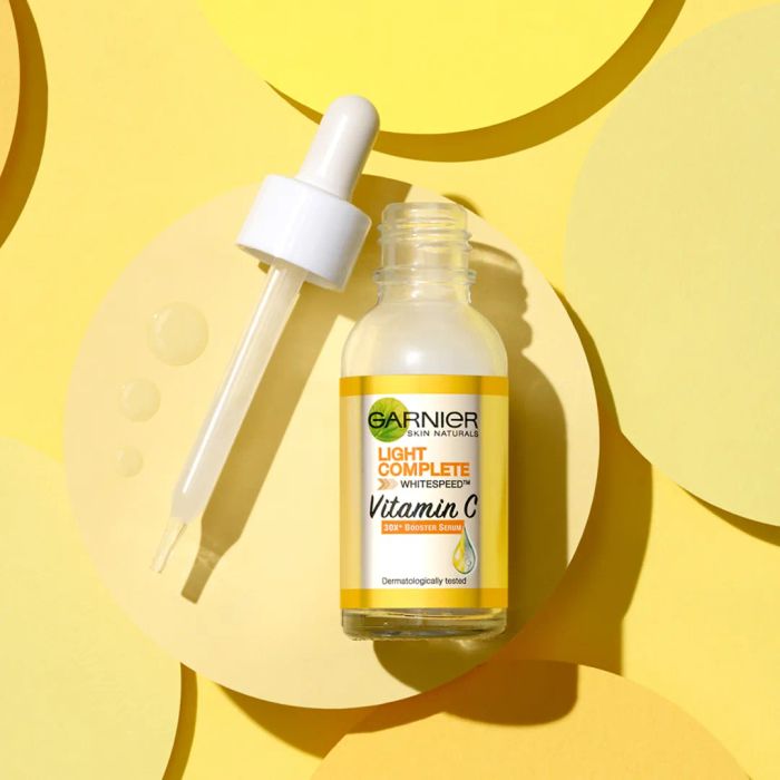 Hình ảnh thực tế Garnier Vitamin C 30X Booster Serum - Tinh chất sáng da từ thiên nhiên