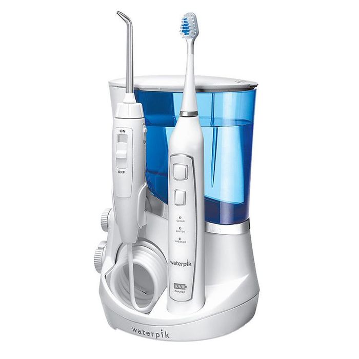 Bộ sưu tập hình ảnh Waterpik Complete Care 5.0 WP861E2 - Công nghệ tăm nước xoay 360° và bàn chải sóng âm đột phá.