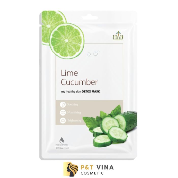 Mặt Nạ Detox HNB Lime & Cucumber - Ảnh minh họa 1 - Làn da sáng khỏe sau một lần sử dụng