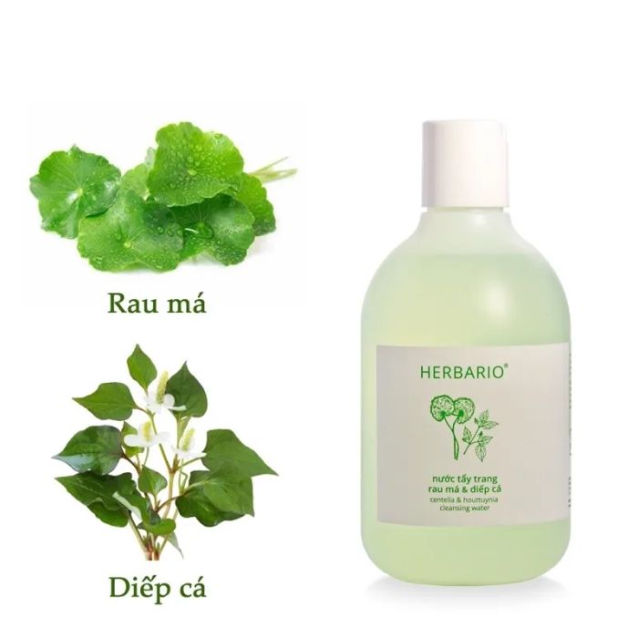 Hình ảnh chân thực Nước Tẩy Trang Rau Má & Diếp Cá Herbario phiên bản 2