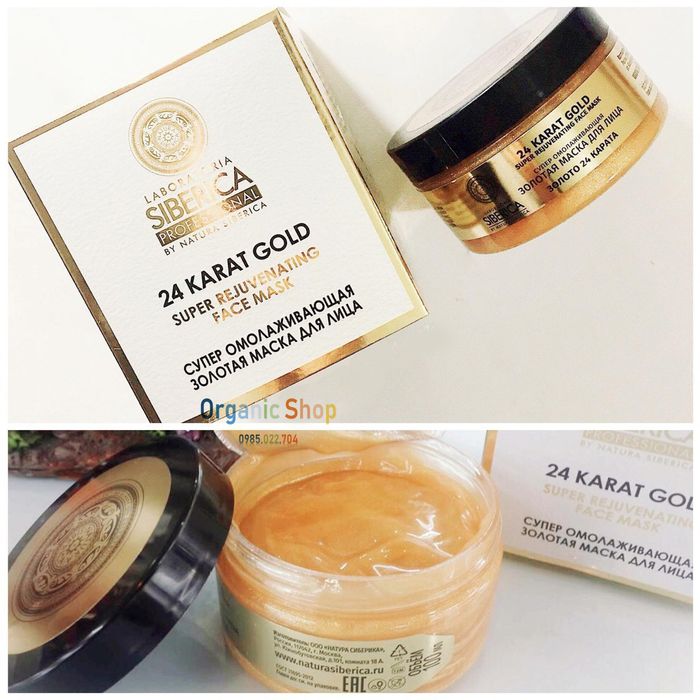 Mặt Nạ Vàng Nguyên Chất 24K Natura Siberica Hình Ảnh 2