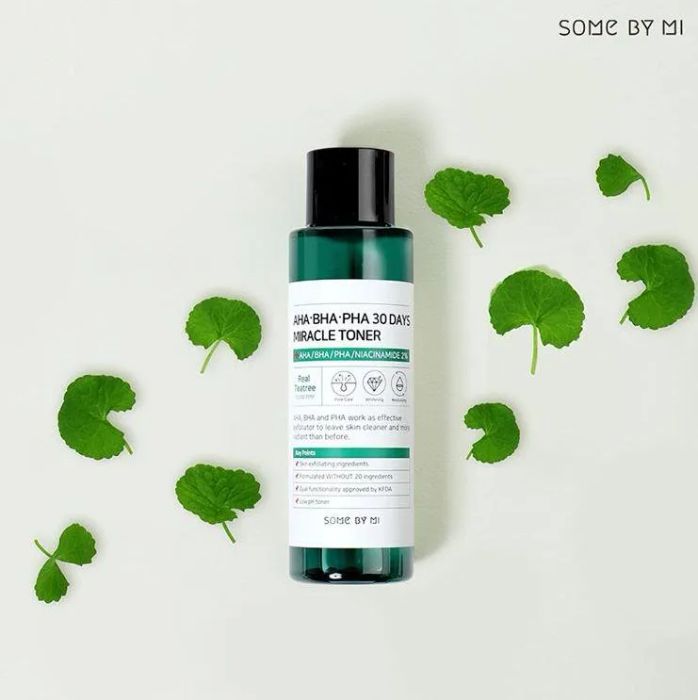 Some By Mi AHA-BHA-PHA 30 Days Miracle Toner - Minh chứng cho sự kết hợp hoàn hảo giữa khoa học và thiên nhiên, giúp da sạch mụn, sáng mịn đầy sức sống.
