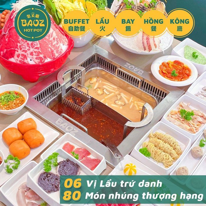 Baoz Hotpot - Lẩu Bay Hồng Kông - Nghệ thuật trình bày ấn tượng