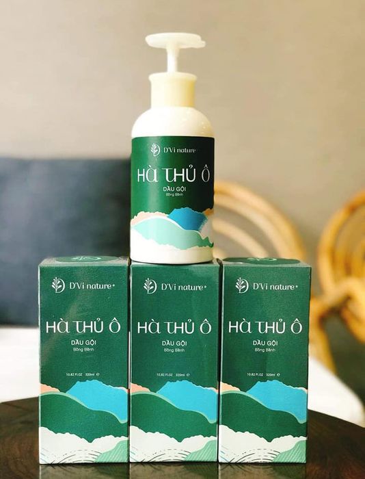 Hình ảnh chân thực dầu gội hà thủ ô D'Vi Nature - phiên bản cao cấp