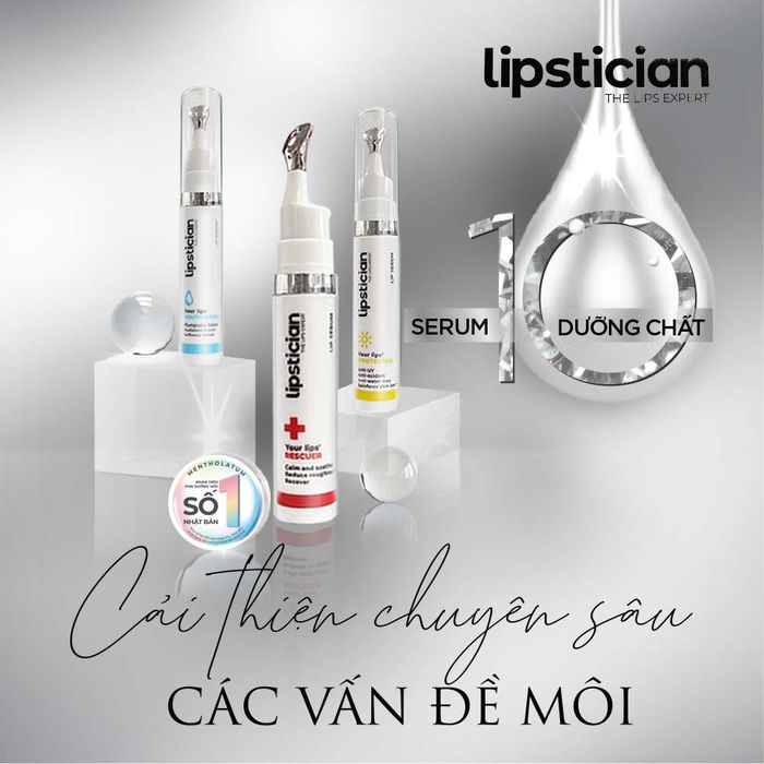 Hình ảnh bộ sản phẩm Lipstician Lip Serum