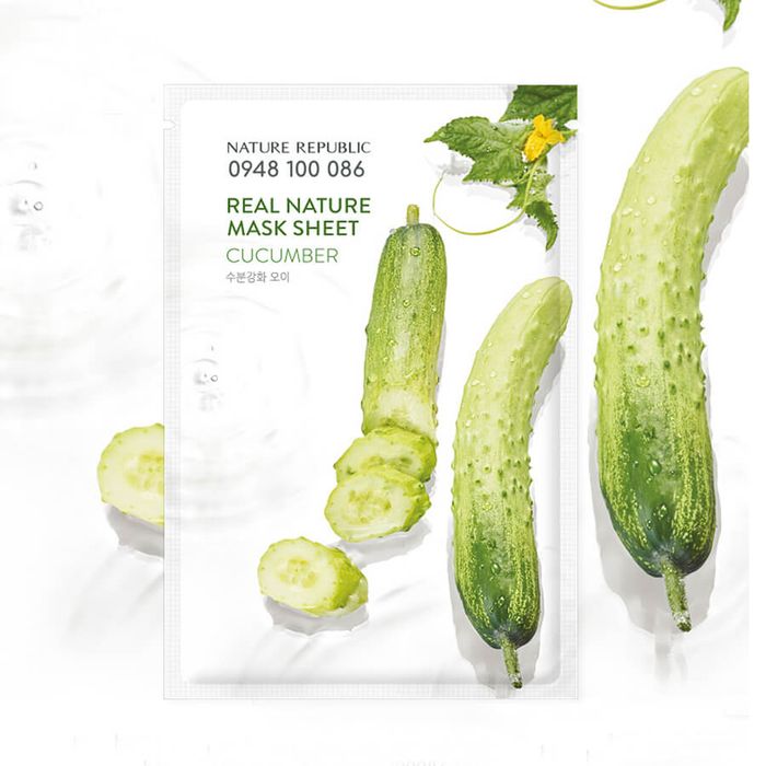 Mặt Nạ Dưa Leo Nature Republic - Ảnh chân thực sản phẩm làm đẹp đình đám