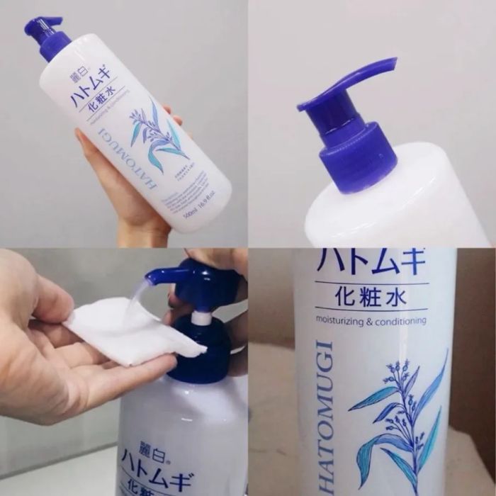 Ảnh chân thực 1 - Toner Hatomugi trong thiết kế tối giản, chứa đựng tinh túy dưỡng da từ thiên nhiên