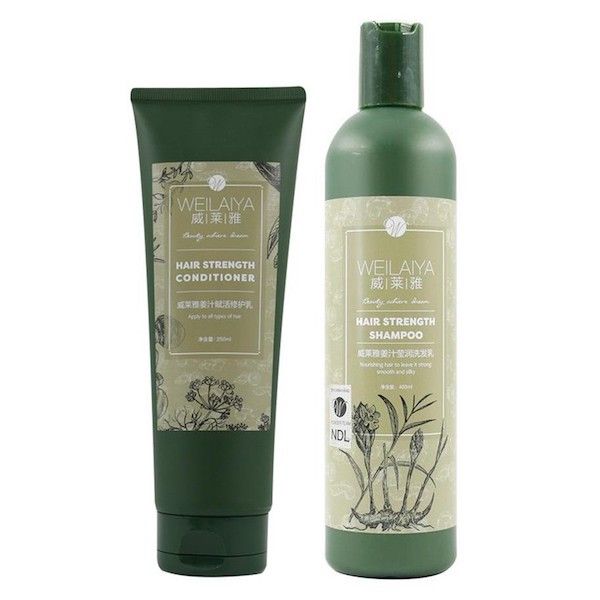 Hình ảnh thực tế Dầu Gội Hà Thủ Ô Weilaiya Hair Strength - Sản phẩm chính hãng
