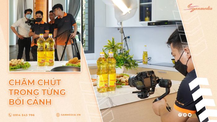 Hình ảnh sản xuất TVC chuyên nghiệp từ SanMedia