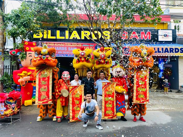 Đoàn Nghệ Thuật Lân Sư Rồng Triệu Đà trong màn biểu diễn đặc sắc