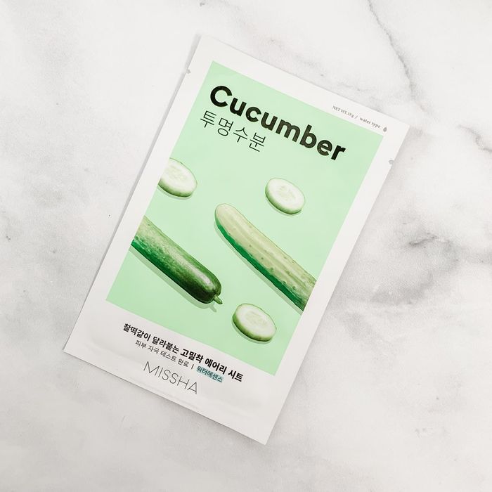 Mặt Nạ MISSHA Airy Fit Cucumber - Ảnh minh họa sản phẩm dưỡng da đình đám
