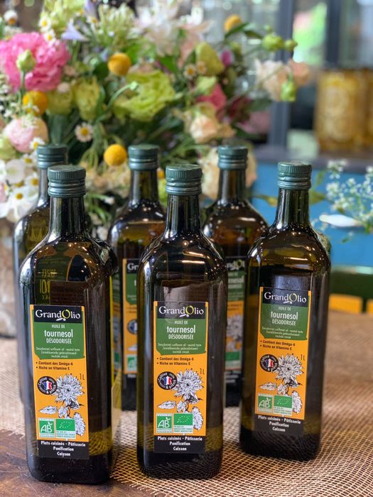 Hình ảnh chai dầu hướng dương Grand Olio cao cấp