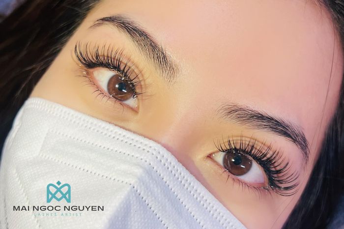 Hình ảnh thực tế mi nối nghệ thuật tại Mai Ngọc Nguyên Eyelash