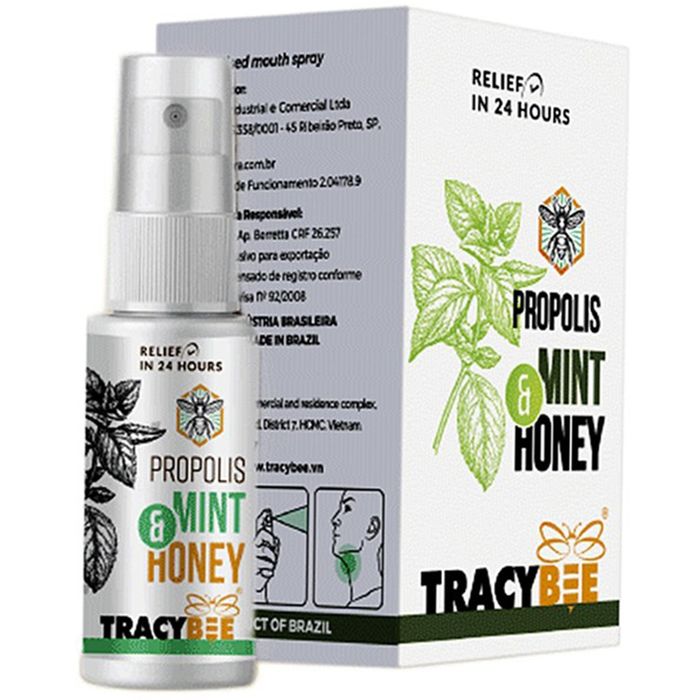 Hình ảnh chai xịt keo ong Propolis Mint & Honey - thiết kế tinh tế, tiện dụng