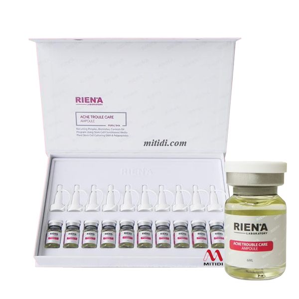Hình ảnh thực tế tinh chất tế bào gốc Rien'a Acne Trouble Care Ampoule