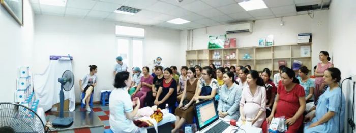 Hình ảnh không gian học tập hiện đại tại Bệnh viện Phụ sản Trung Ương