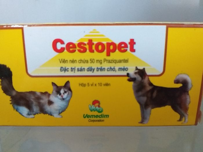 Hình ảnh chi tiết thuốc tẩy giun sán Cestopet