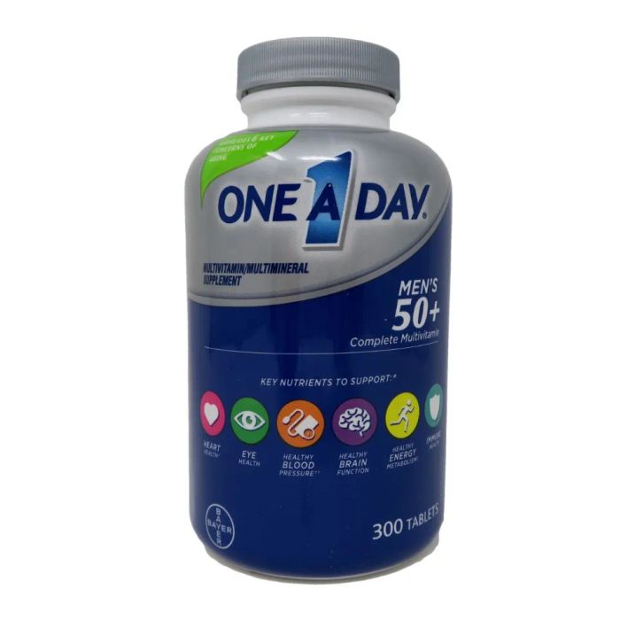One A Day - Bộ ảnh chi tiết sản phẩm vitamin tổng hợp cho nam 50+