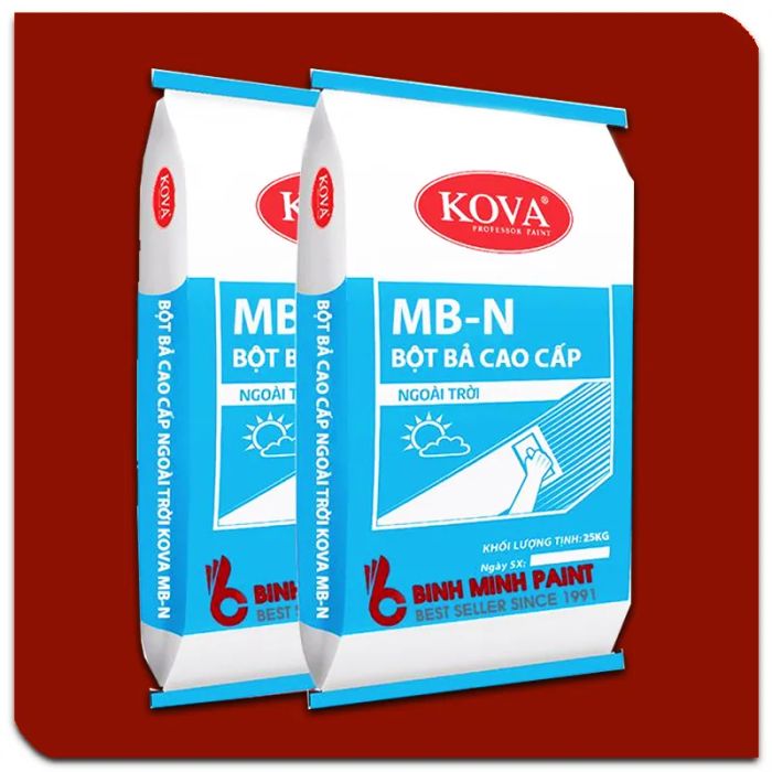 Hình ảnh minh họa bột trét ngoại thất cao cấp KOVA CITY