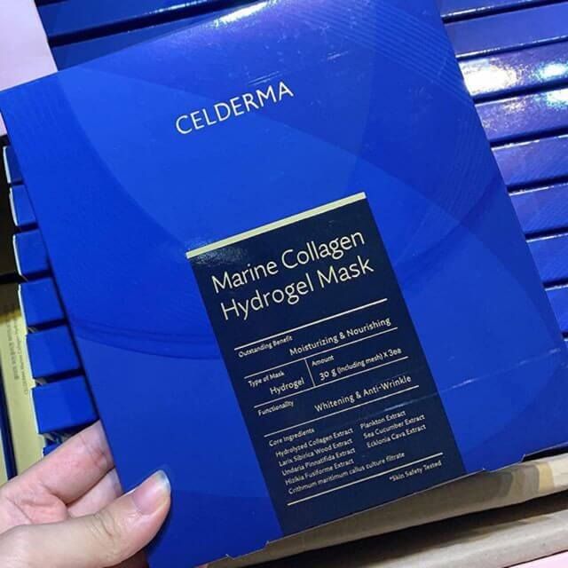 Mặt Nạ Thạch Celderma Marine Collagen - Hình ảnh chân thực sản phẩm chính hãng