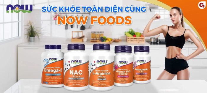 Bộ sưu tập sản phẩm Now Foods đa dạng