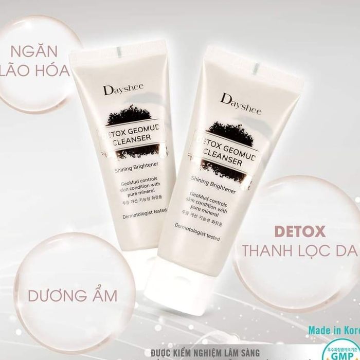 Hình ảnh chân thực Sữa Rửa Mặt Bùn Khoáng Dayshee Detox Geomud Cleanser