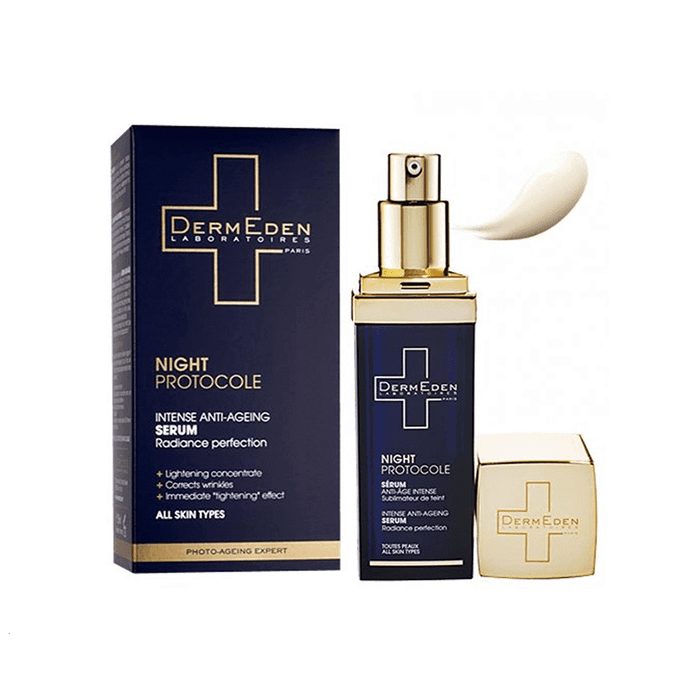 DermEden Night Protocole Intense Serum - Tinh chất chống lão hóa và làm sáng da ban đêm (Ảnh minh họa 1)