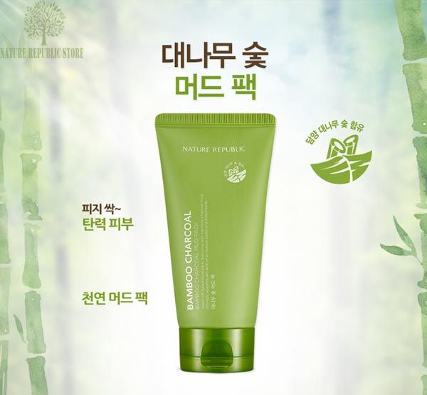 Hình ảnh Mặt Nạ Se Khít Lỗ Chân Lông Nature Republic Bamboo Charcoal Mud Pack ảnh 2