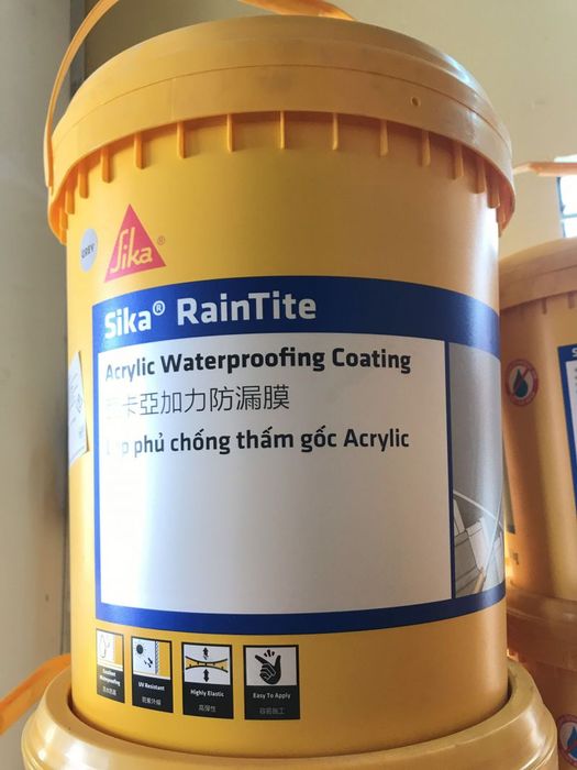 <i>Hình ảnh minh họa Sơn chống thấm Sika Raintite - Công nghệ bảo vệ tường đứng hàng đầu</i>