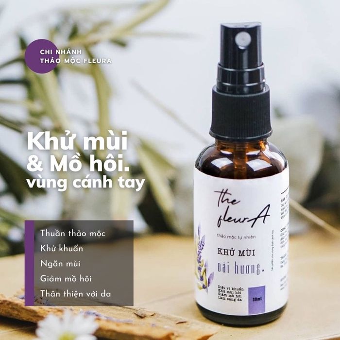 Bộ sản phẩm xịt khử mùi Fleura hương Oải Hương cao cấp