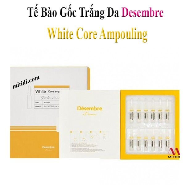 Desembre White Core Ampouling - Hiệu quả làm đều màu da và giảm nám ấn tượng (Ảnh 2)