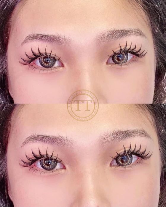 Hình ảnh thực tế mi nối nghệ thuật tại Thùy Trang Beauty Eyelash