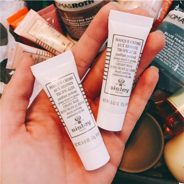 Hình ảnh mặt nạ se khít lỗ chân lông và trị mụn Sisley Creamy Mask with Tropical Resins phiên bản 1