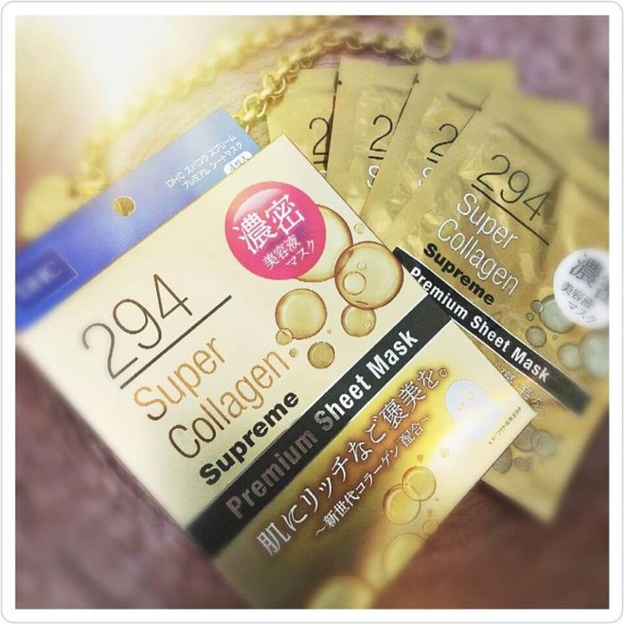 Hình ảnh mặt nạ DHC 294 Super Collagen Supreme - Tinh chất vàng cho làn da không tuổi