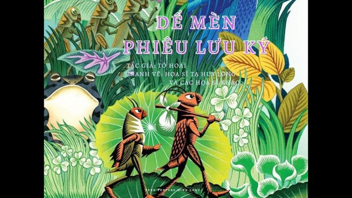 Hình ảnh minh họa sống động về chú dế mèn dũng cảm
