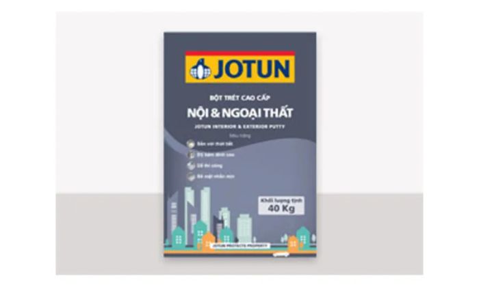 Hình ảnh minh họa bột trét Jotun đa dụng trên bề mặt tường